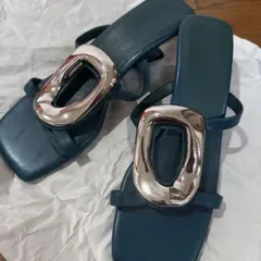 MURUA サンダル ブルー メタルパーツのサムネイル