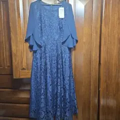 ECUSSY ネイビー レースドレス XL