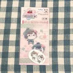 忍たま　桜もちぴこ　ステッカー&クリアカード　善法寺伊作　食満留三郎