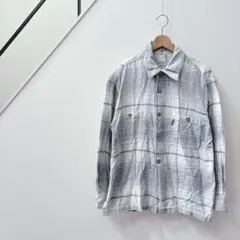 マンドック/チェック柄/長袖/シャツ/カットソー/綿100%/コットン/
