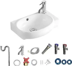 【部品一部変更・未使用】手洗い洗面器 壁掛け式 洗面器 手洗い 洗面ボウル