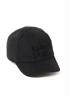 miu miu ブラックデニム ベースボールキャップ MiuMiu】デニム ベースボールキャップ (MiuMiu/キャップ