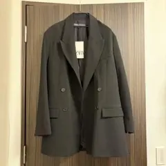【新品未使用タグ付】ZARA ジャケット オーバーサイズ ロングブレザーXS-S