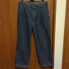 GU ジーユー　ワイドデニムパンツ　M