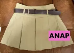 ANAP ベルト付きプリーツスカート
