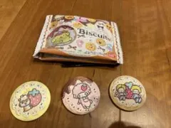 サンリオキャラクターズ 刺繍缶バッジ 3個セットおまけ付き
