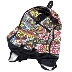 y2k❤️ HYSTERIC MINI ミニちゃん ロゴ 総柄 リュック
