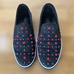 未使用 JIMMY CHOO グローブスニーカー スリッポン 黒 25cm - メルカリ