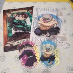 鬼滅の刃 竈門炭次郎 伊之助 カナヲ クリアファイル ポストカード ステッカー