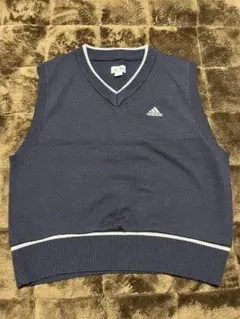adidas ニットベスト　ネイビーのサムネイル