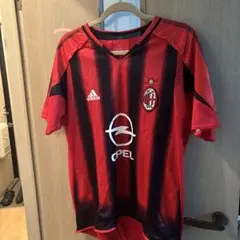 ACミラン adidas シャツ 赤黒