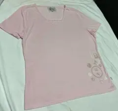 美品EVEX by KRIZIAクリツィア　半袖VネックTシャツ ピンク Lのサムネイル
