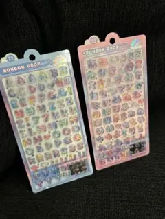ひらがな•アルファベット　ボンボンドロップシール正規品2枚セット