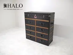 【展示品】HALO 「BIG CROCO NERO」 革張りキャビネット