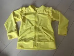 イエロー フリル付き ラッシュガード 100