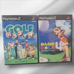 PS2　ソフト　みんなのゴルフ4　ゴルフパラダイス　まとめ売り