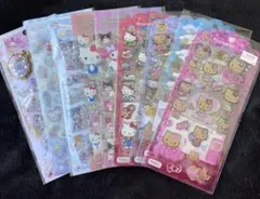 ♡キャンディークリアシール　日焼けキティ　マイメロ　シナモロール　シャカシャカ♡