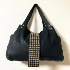 y2k✨Archive TRES toteBag Studs BLACK 本革 TRES archive studs leater tote bag y2k - メルカリ