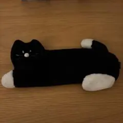 筆箱 ペンケース ペンポーチ 黒猫 韓国 猫 ぬいぐるみ 大容量