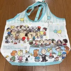 スヌーピータウン限定 PEANUTS75周年 パーティエコバッグ