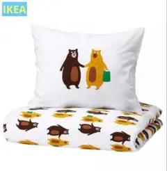 【IKEA】イケア BRUMMIGブルミグ 掛け布団カバー＆枕カバー 綿100%