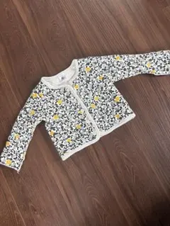 【Petit Bateau】花柄 カーディガン キルティング