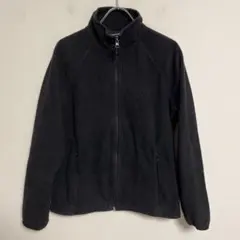 Reebok リーボック 黒 フリースジャケット フルジッパー L