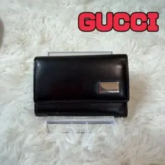 GUCCI グッチ　キーケース 6連 ブラック レザー