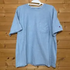 チャンピオン リバースウィーブ Tシャツ ライトブルー