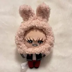GiGO 10cm マスコット　うさぎボンネット　毛糸帽子　ピンク JO1