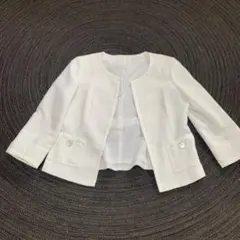 Courreges ノーカラージャケット ホワイトのサムネイル
