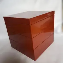 漆塗の3段の重箱 約16cm(内側)