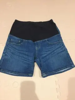 マタニティデニム ショートパンツ 無印