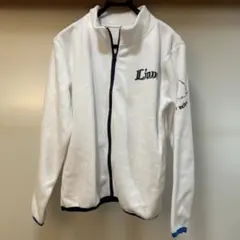 埼玉西武ライオンズ　刺繍ホワイト　フリースジャケット　Lサイズ