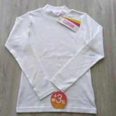 CLOSSH ホワイト 長袖カットソー　無地　インナーT　綿100%　天然素材