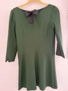 【NATURAL BEAUTY BASIC】バックリボン ワンピース