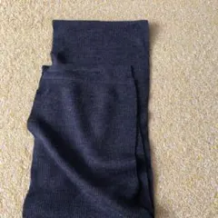 ダークグレー リブ編みレギンス