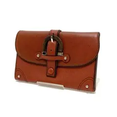 フェラガモ ガンチーニ サフィアーノ レザー 長財布 茶色 Ferragamoのサムネイル