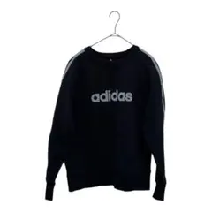 (adidas・アディダス) メンズ M トレーナー ネイビー ロゴ入り