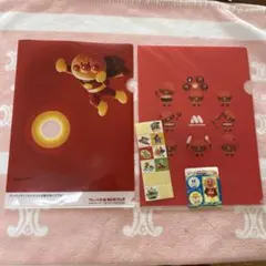 アンパンマン クリアファイル 非売品　モスバーガー　シール　セット