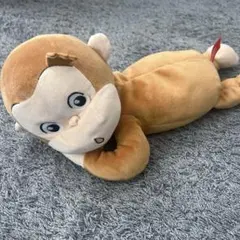 おさるのジョージ ぬいぐるみ うつぶせ 寝そべり かわいい 癒し