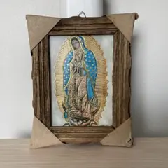 メキシコM ミラグロス ハートオブジェ 壁掛け 民芸品アート1 フォーク