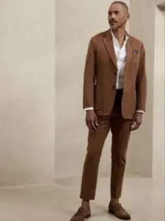 【未使用】BANANA REPUBLIC テーラードジャケット ブラウン メンズ