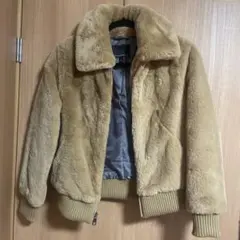 BANANA REPUBLIC ベージュファーコート XS