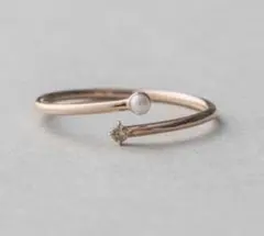 シエナロゼ　パンシェ　バレリーナリング13号 パール ロゼチナ プラチナ K18 シエナロゼ パンシェ バレリーナリング13号 パール ロゼチナ プラチナ