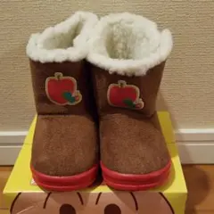 14 ムートンブーツ はらぺこあおむし　ボアつき