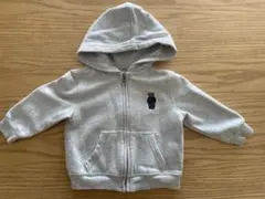 ポロ　ラルフローレン　ポロベア　パーカー　キッズ　グレー　12M