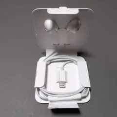 アップル　未使用　Lightningイヤフォン ホワイト 収納ケース付き