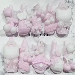 ‪‪❤︎‬ 現品 ネイルチップ 量産型 地雷系 白 ピンク ❤︎