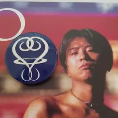 藤井フミヤ　FUMIYART　FFマーク　1993年　缶バッチ　缶バッジ　紺色